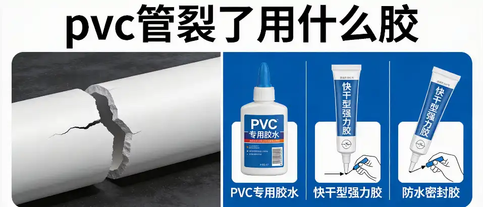PVC管裂了用什么胶-选型对比与施工注意