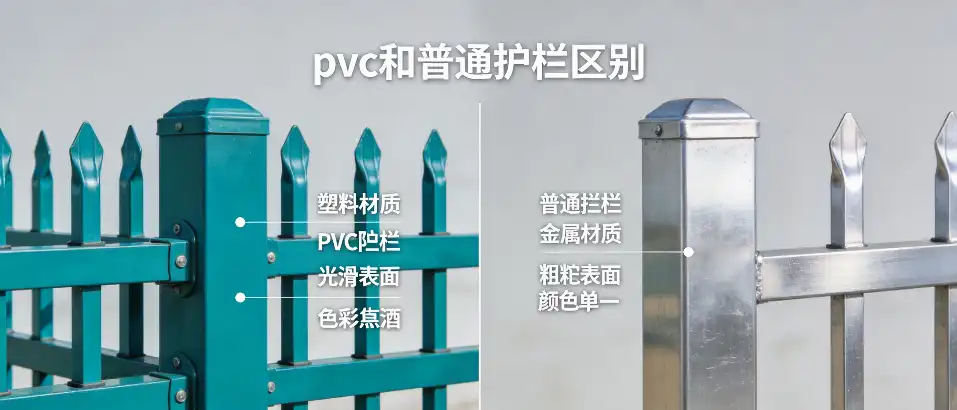 PVC和普通护栏区别｜一文看懂材质防腐性能对比
