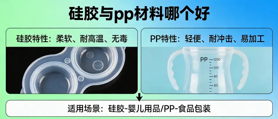 硅胶与pp材料哪个好-性能对比与选型技巧